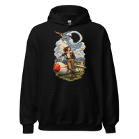 Vintage Aviation Pin-Up T-Shirt – Edition 36 Unisex Hoodie product mockup 4