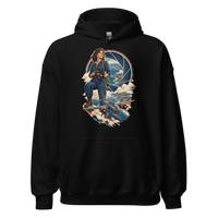 Vintage Aviation Pin-Up T-Shirt – Edition 37 Unisex Hoodie product mockup 4