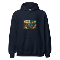 Remote Work Unisex Hoodie product mockup 2