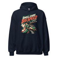 Small Cars Big Speed Unisex Hoodie product mockup 2