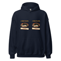 I Had Plans, the Cat Rescheduled Unisex Hoodie product mockup 2