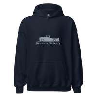 Muncle Mikes Hat: Hot Rod Hatter! Unisex Hoodie product mockup 2