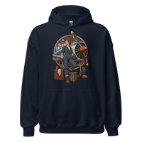 Vintage Aviation Pin-Up T-Shirt – Edition 17 Unisex Hoodie product mockup 2