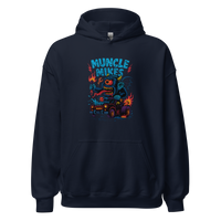 Muncle Mikes Hot Rod and Rat Rod Shirt Mayhem! Monster Rods! (032) Unisex Hoodie product mockup 3