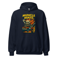 Muncle Mikes Hot Rod and Rat Rod Shirt Mayhem! Monster Rods! (028) Unisex Hoodie product mockup 3