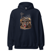 Rust and Thunder Rat Rod Pickup Unisex Hoodie product mockup 3