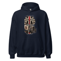 Number 32 Checkered Roadster Unisex Hoodie product mockup 3