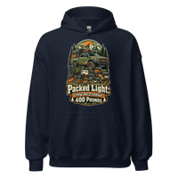 Packed Light Only 400 Pounds Unisex Hoodie product mockup 3