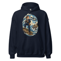 Seaplane Aviator and Lighthouse Unisex Hoodie product mockup 3