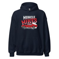 Smoking Hot Rod 1965 Mustang Fastback Unisex Hoodie product mockup 3