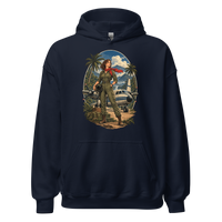 Vintage Aviation Pin-Up T-Shirt – Edition 09 Unisex Hoodie product mockup 3