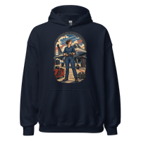 Vintage Aviation Pin-Up T-Shirt – Edition 23 Unisex Hoodie product mockup 3