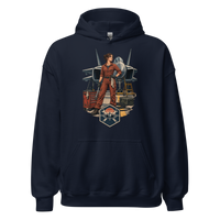 Vintage Aviation Pin-Up T-Shirt – Edition 28 Unisex Hoodie product mockup 3