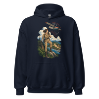 Vintage Aviation Pin-Up T-Shirt – Edition 29 Unisex Hoodie product mockup 3