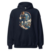 Vintage Aviation Pin-Up T-Shirt – Edition 37 Unisex Hoodie product mockup 3