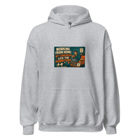 Remote Work Unisex Hoodie product mockup 3