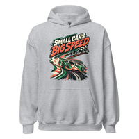 Small Cars Big Speed Unisex Hoodie product mockup 3