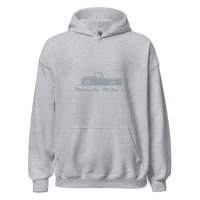 Muncle Mikes Hat: Hot Rod Hatter! Unisex Hoodie product mockup 3