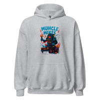 Muncle Mikes Hot Rod and Rat Rod Shirt Mayhem! Monster Rods! (032) Unisex Hoodie product mockup 2