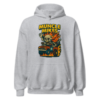 Muncle Mikes Hot Rod and Rat Rod Shirt Mayhem! Monster Rods! (028) Unisex Hoodie product mockup 2