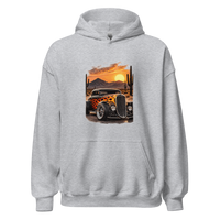 Desert Sunset Flame Coupe Unisex Hoodie product mockup 2