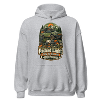 Packed Light Only 400 Pounds Unisex Hoodie product mockup 2