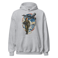Vintage Aviation Pin-Up T-Shirt – Edition 02 Unisex Hoodie product mockup 2