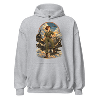 Vintage Aviation Pin-Up T-Shirt – Edition 16 Unisex Hoodie product mockup 2