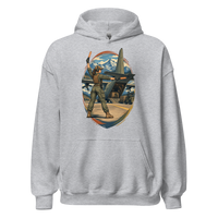 Vintage Aviation Pin-Up T-Shirt – Edition 21 Unisex Hoodie product mockup 2