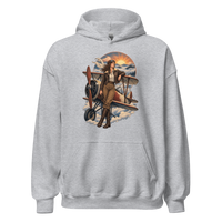 Vintage Aviation Pin-Up T-Shirt – Edition 22 Unisex Hoodie product mockup 2