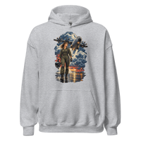 Vintage Aviation Pin-Up T-Shirt – Edition 30 Unisex Hoodie product mockup 2