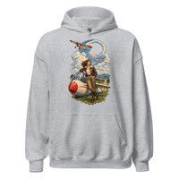 Vintage Aviation Pin-Up T-Shirt – Edition 36 Unisex Hoodie product mockup 2