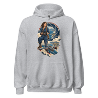 Vintage Aviation Pin-Up T-Shirt – Edition 37 Unisex Hoodie product mockup 2