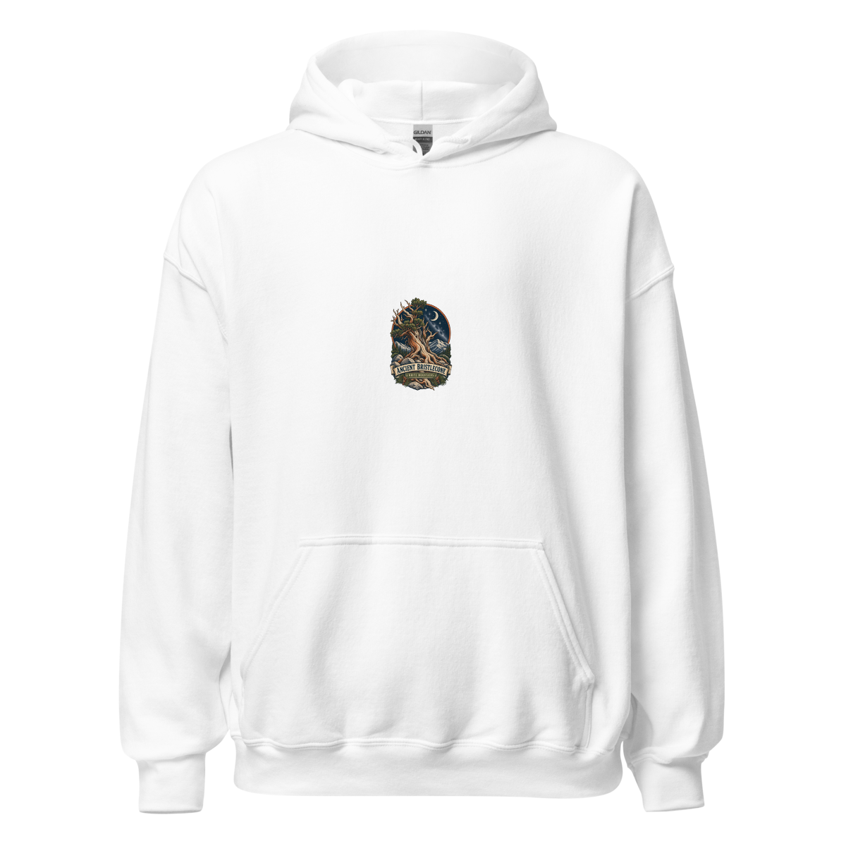 Ancient Bristlecone Pine Enamel Camping Mug – California Gift Unisex Hoodie product mockup 4
