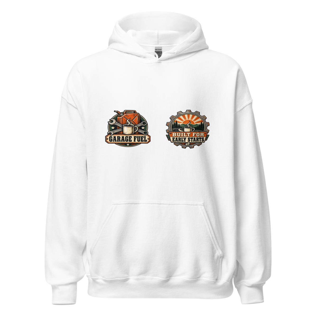 Garage Fuel Unisex Hoodie product mockup 4