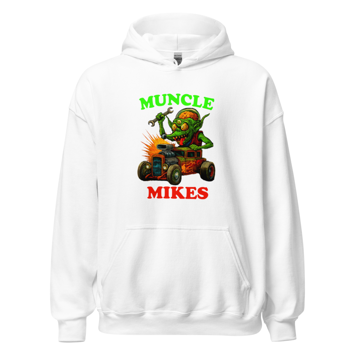 Hot Rods and Monsters 022 T-Shirt — Muncle Mikes Unisex Hoodie product mockup 4