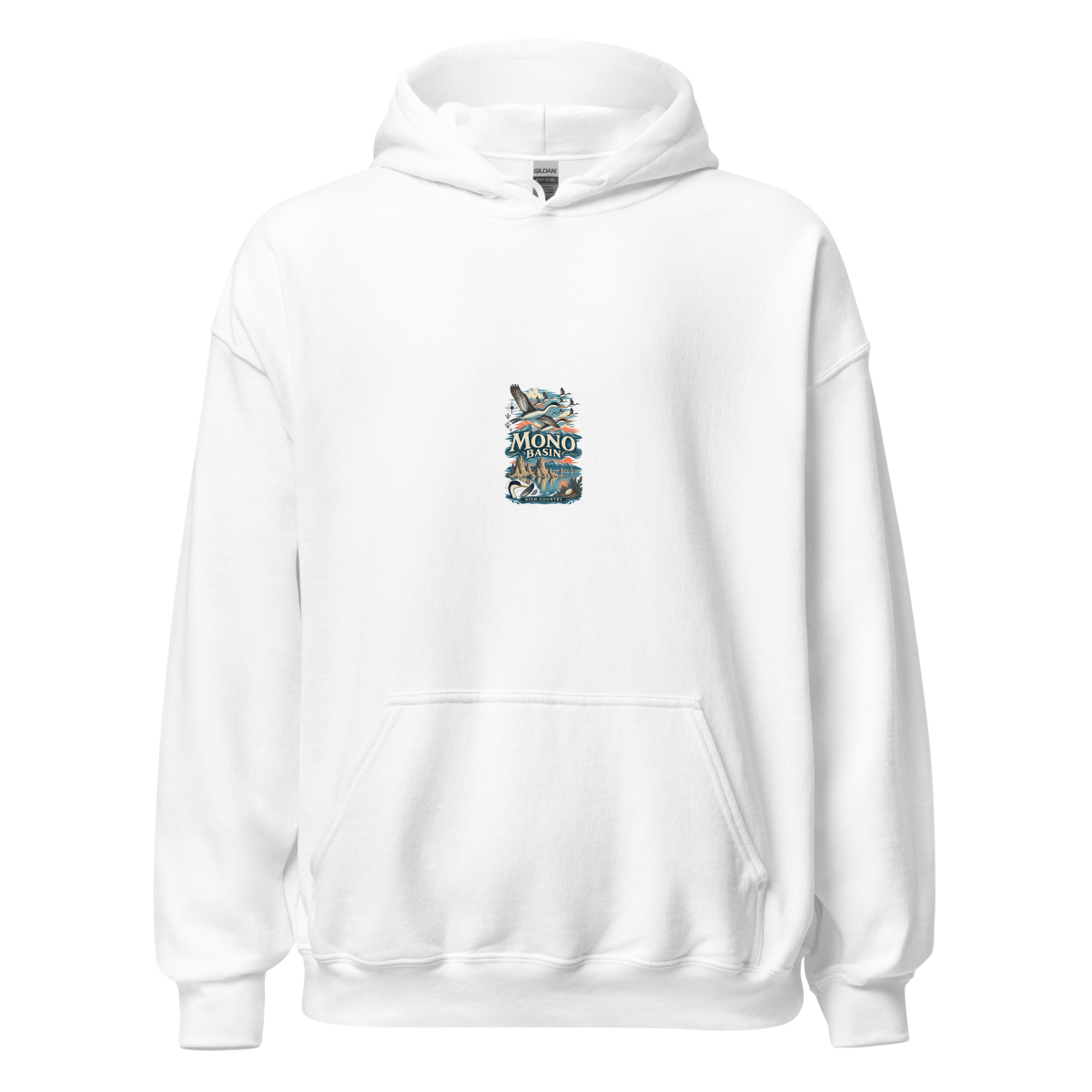 Mono Basin California Enamel Unisex Hoodie product mockup 4