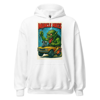Monster Mugs 005 Hot Rod Coffee Mug — Muncle Mikes Unisex Hoodie product mockup 4