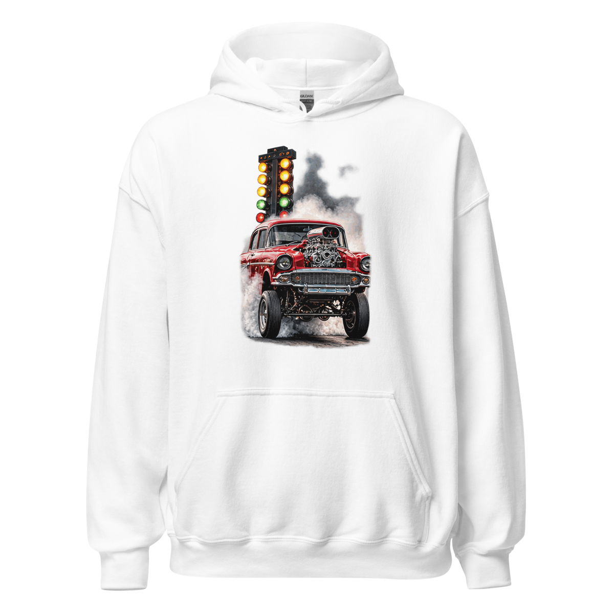 Red Gasser Launch Unisex Hoodie product mockup