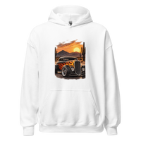 Desert Sunset Flame Coupe Unisex Hoodie product mockup