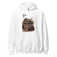 Rust and Thunder Rat Rod Pickup Unisex Hoodie product mockup