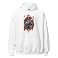 Supercharged V8 Pinstripe Unisex Hoodie product mockup