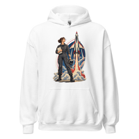 Vintage Aviation Pin-Up T-Shirt – Edition 10 Unisex Hoodie product mockup