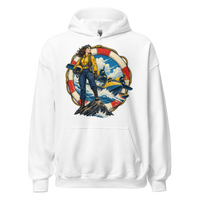 Vintage Aviation Pin-Up T-Shirt – Edition 14 Unisex Hoodie product mockup