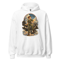 Vintage Aviation Pin-Up T-Shirt – Edition 16 Unisex Hoodie product mockup