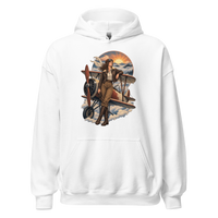 Vintage Aviation Pin-Up T-Shirt – Edition 22 Unisex Hoodie product mockup