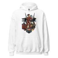 Vintage Aviation Pin-Up T-Shirt – Edition 28 Unisex Hoodie product mockup