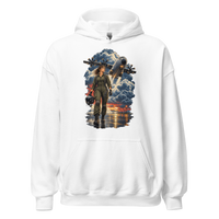 Vintage Aviation Pin-Up T-Shirt – Edition 30 Unisex Hoodie product mockup