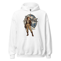 Vintage Aviation Pin-Up T-Shirt – Edition 38 Unisex Hoodie product mockup