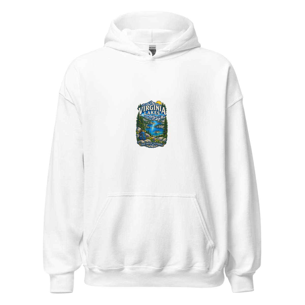 Virginia Lakes Unisex Hoodie product mockup